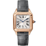 Cartier Santos Dumont Square Slim White Dial