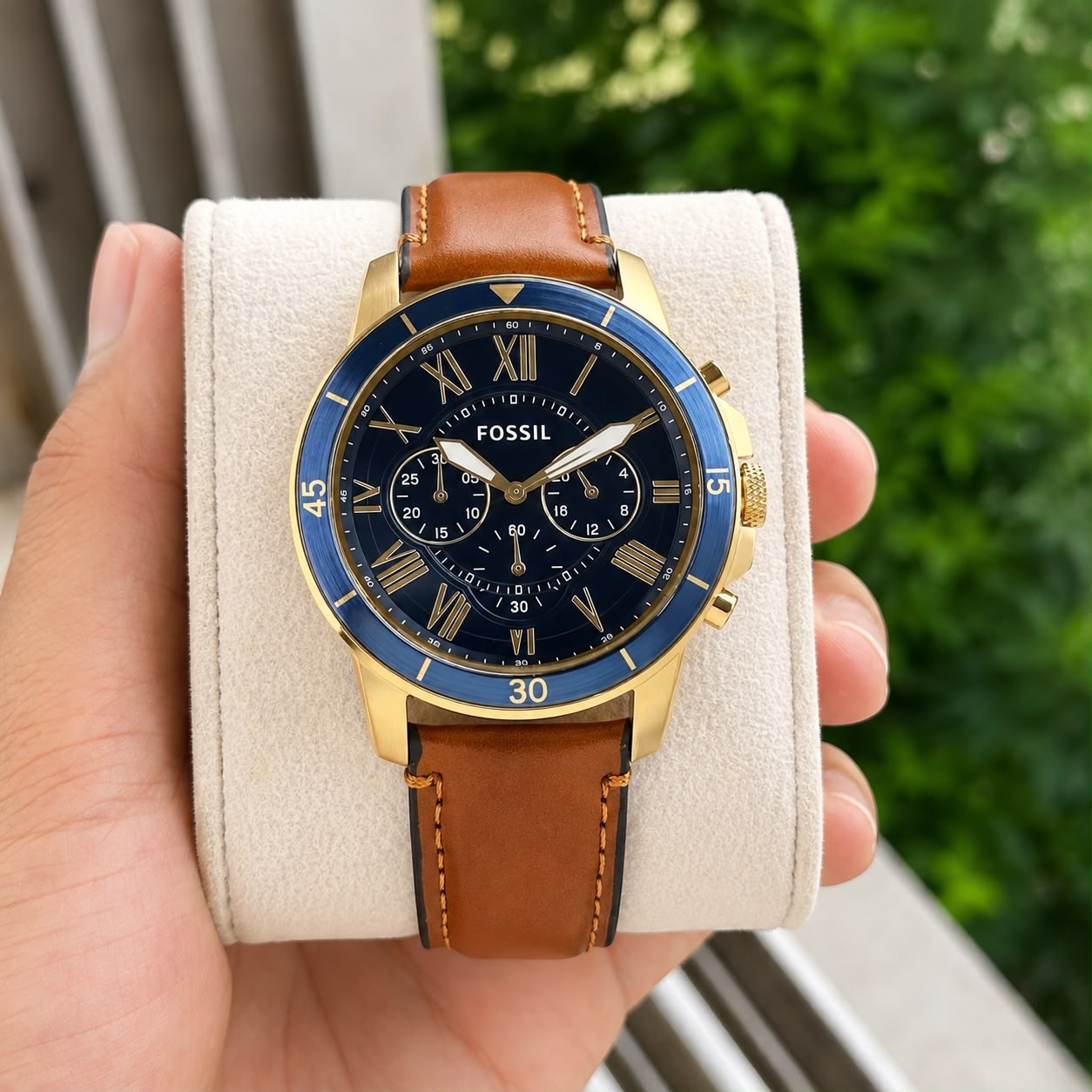Fossil Grant FS5268 Chronograph Blue Dial