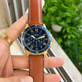 Fossil Grant FS5268 Chronograph Blue Dial
