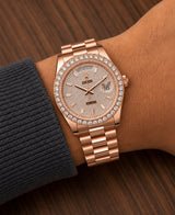 Rolex Day-Date 40 Everose Gold Diamond Dial