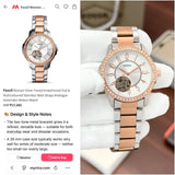 Fossil Architect Automatic Two Tone White Dial