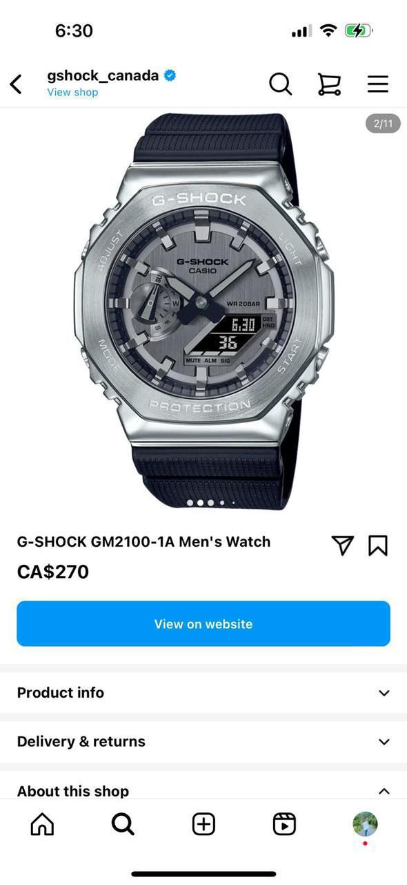 G Shock GM-2100 MF Metal Body Digital