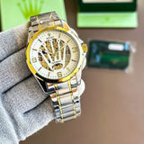Rolex Automatic Transparent Dial Silver Gold