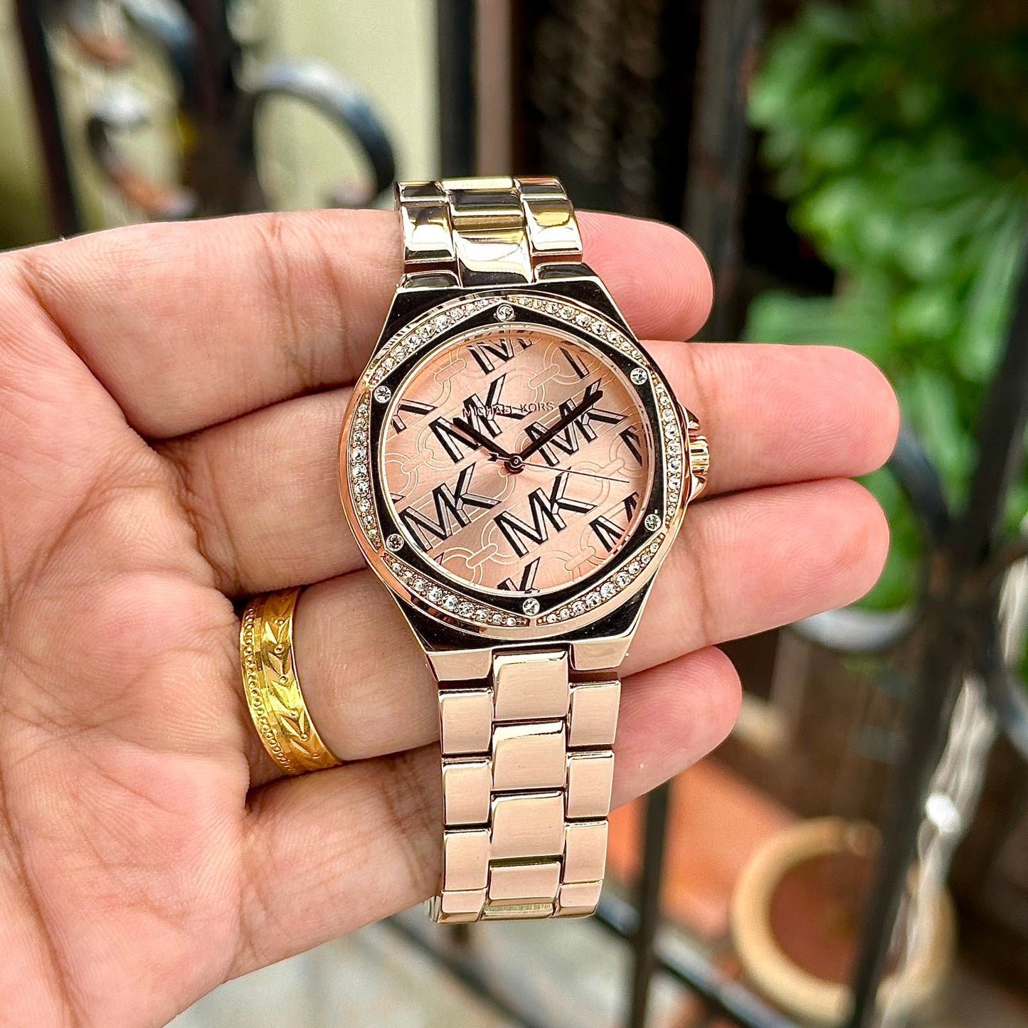 Michael Kors MK7405 Rose Gold Monogram