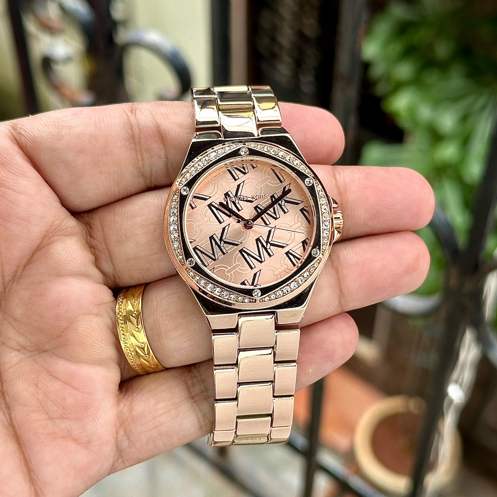 Michael Kors MK7405 Rose Gold Monogram
