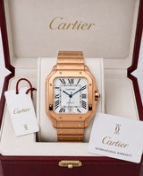 Cartier Santos Rosegold White Dial Automatic