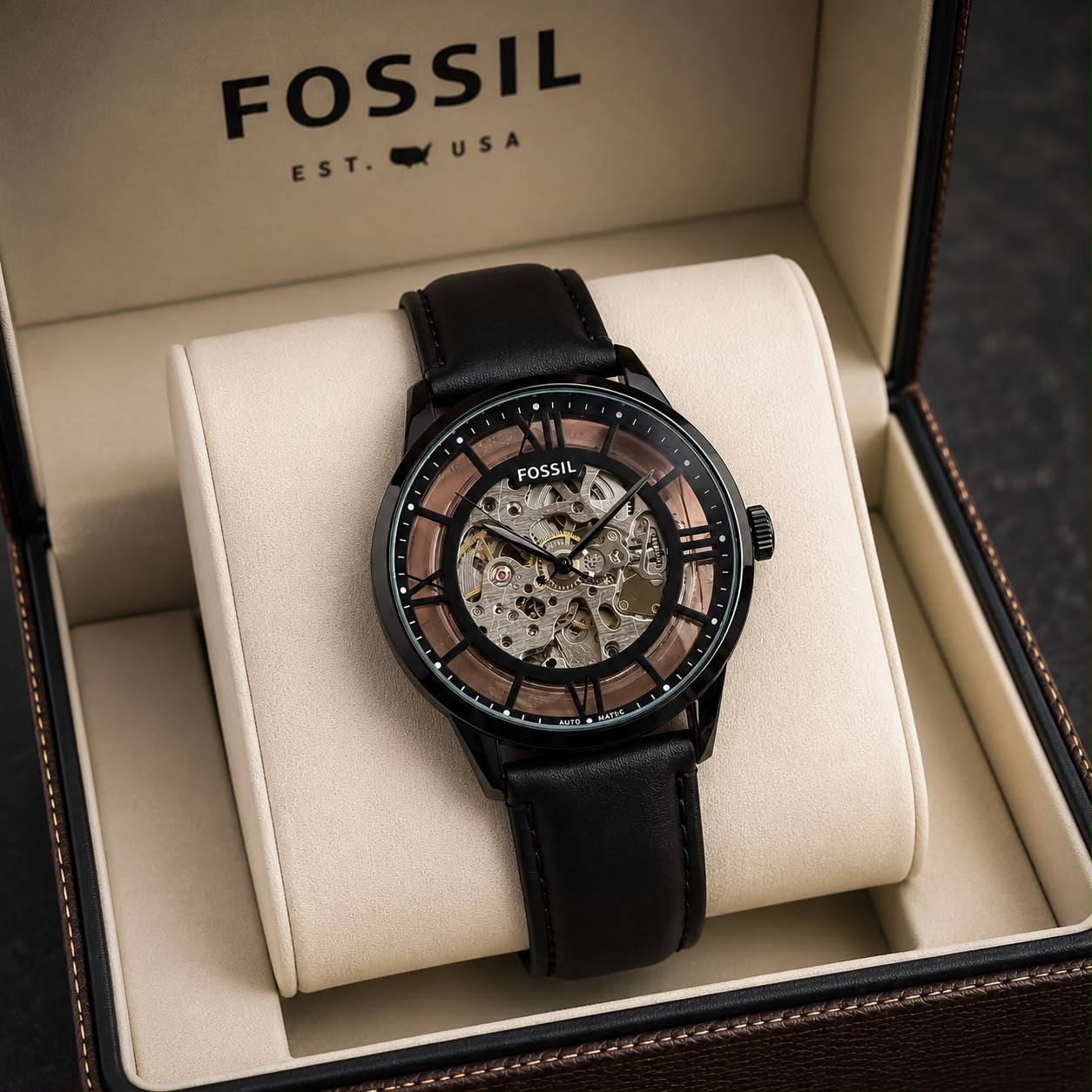 Fossil Townsman Automatic Black Dial