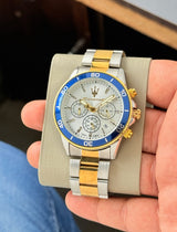 Maserati Lifestyle Chronograph Silver Gold