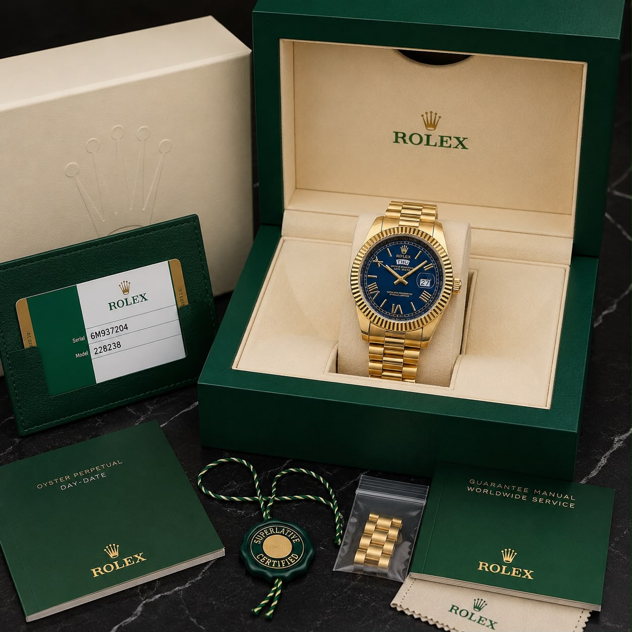 Rolex Oyster Perpetual Day &amp; Date Blue Dial