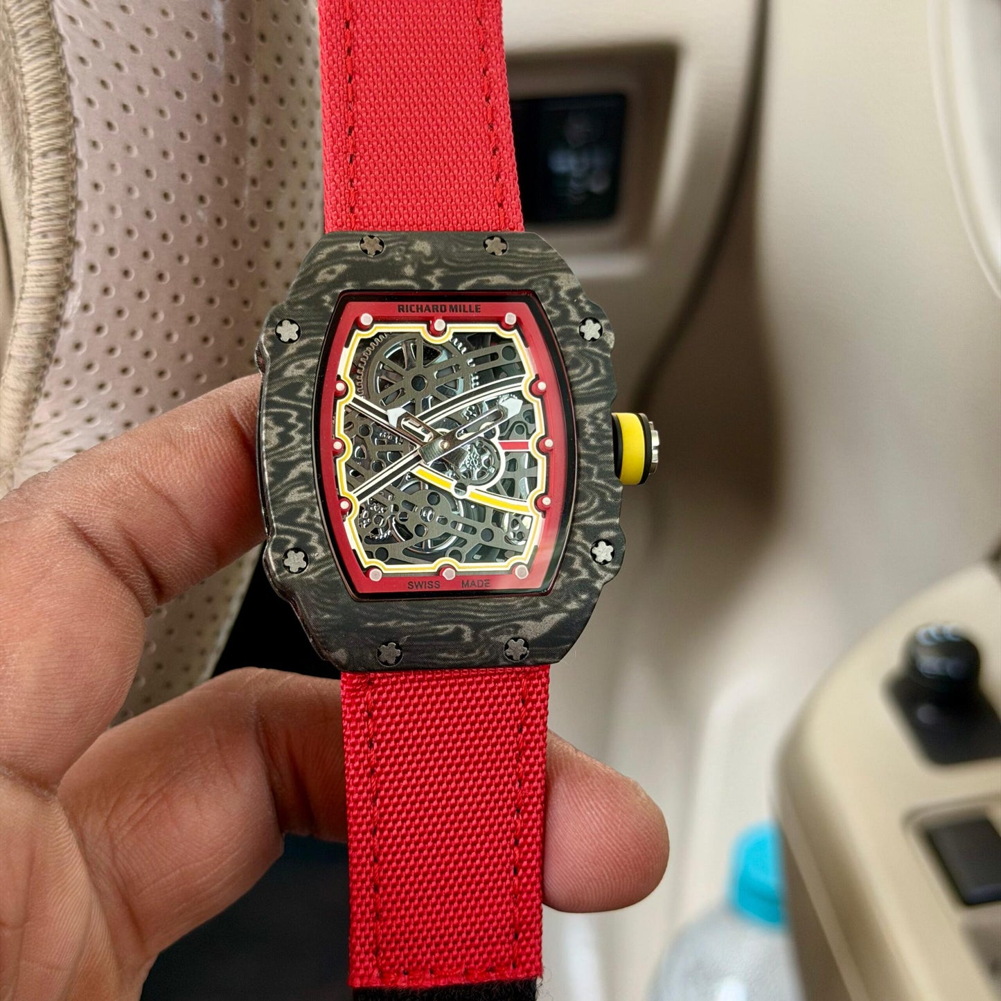 Richard Mille Red Velcro-Style Dial