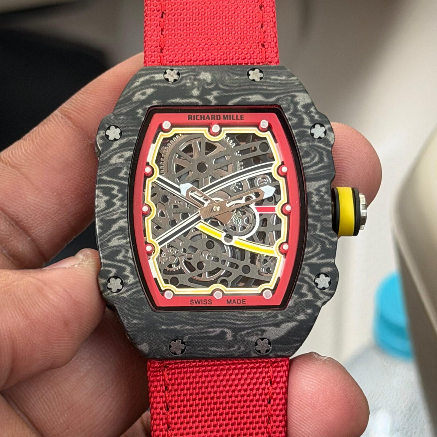 Richard Mille Red Velcro-Style Dial