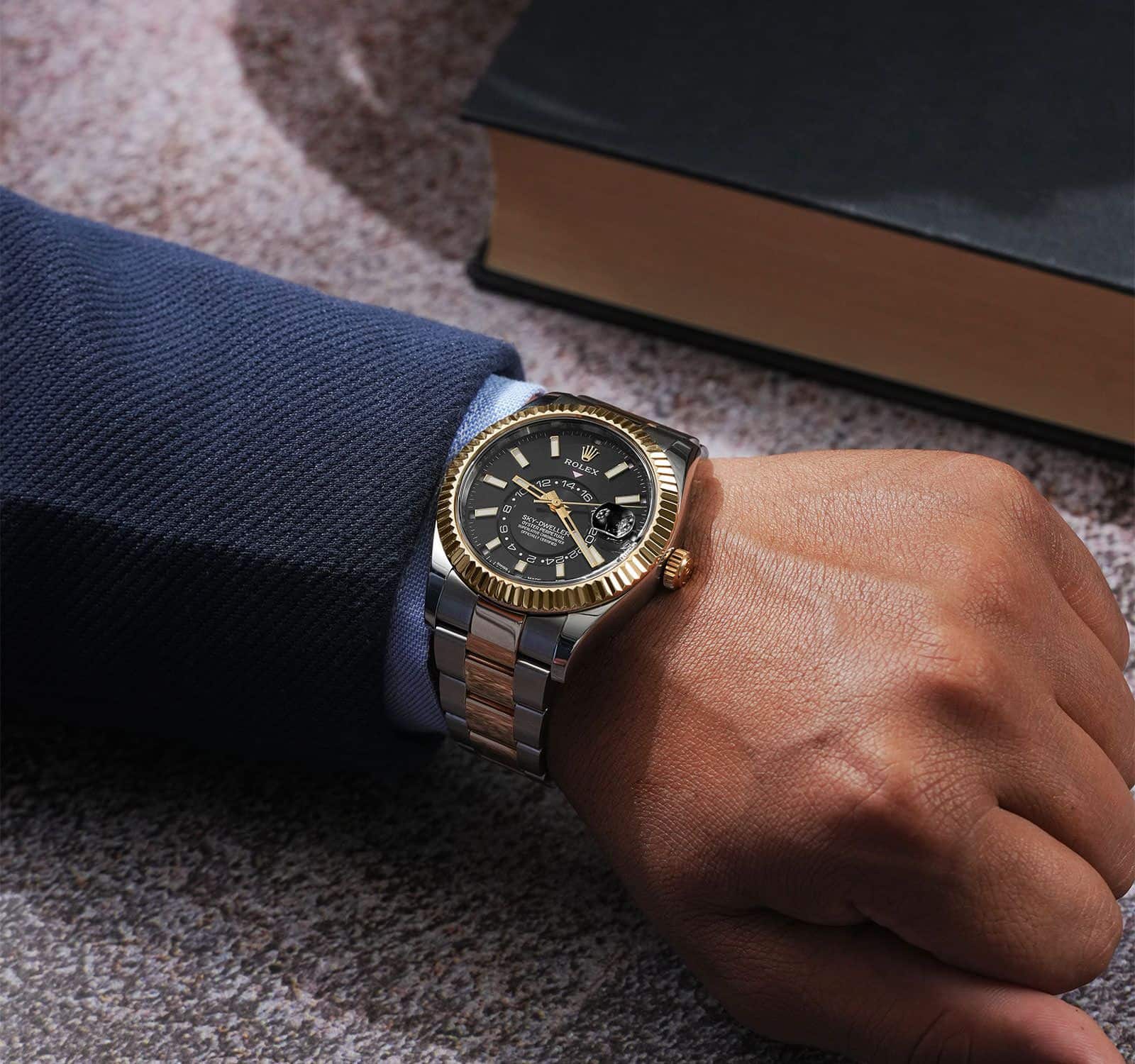 Rolex Sky-Dweller Gold Black Dial Automatic