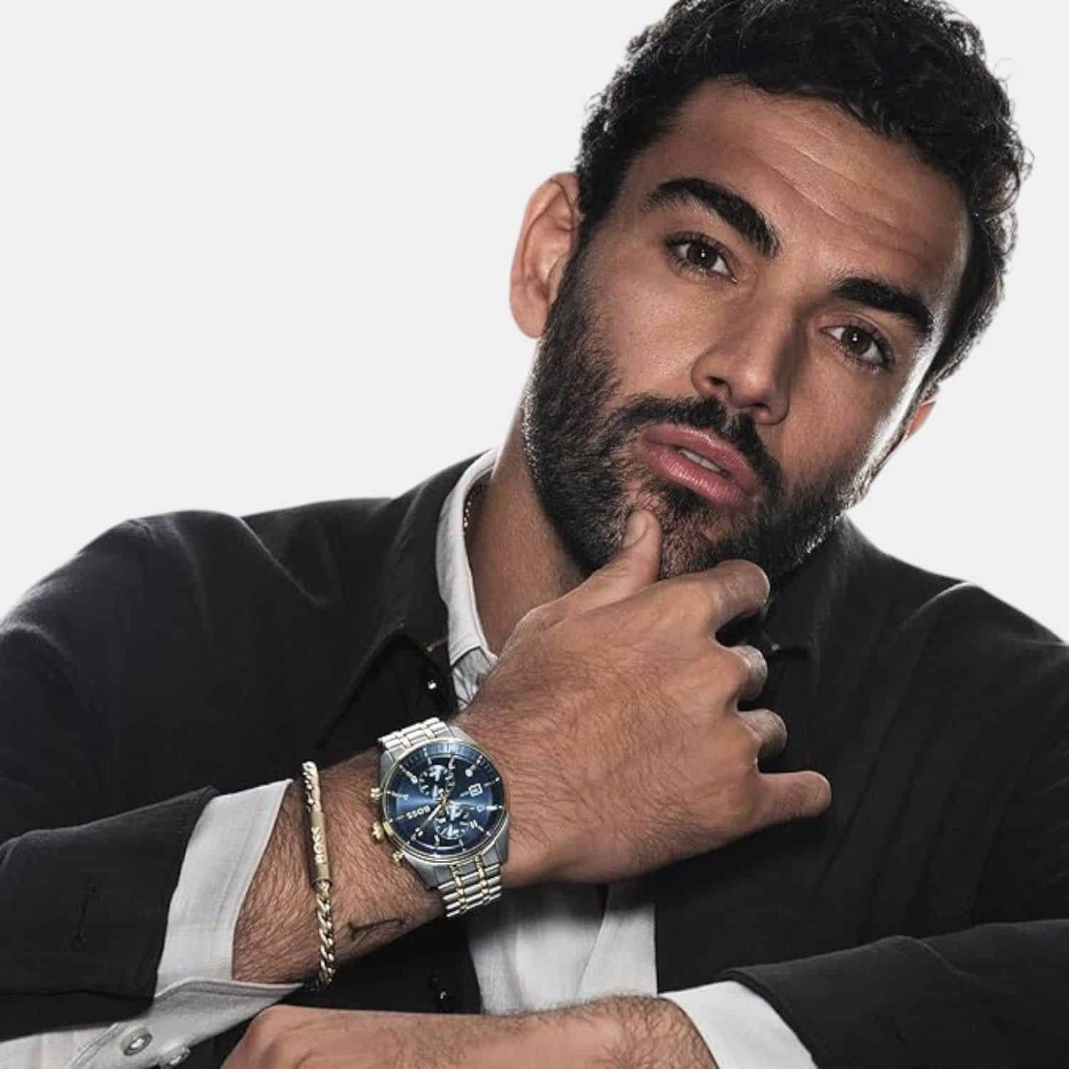 Boss Sky Traveller Blue Analog Dial