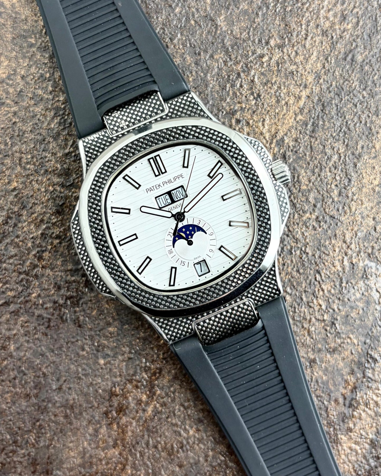 Patek Philippe Nautilus Chronograph White Dial