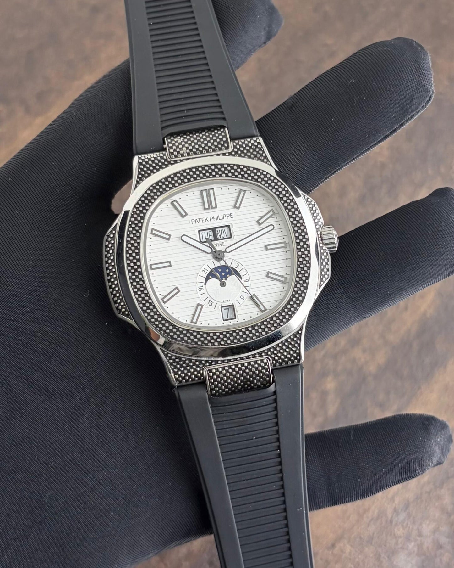 Patek Philippe Nautilus Chronograph White Dial
