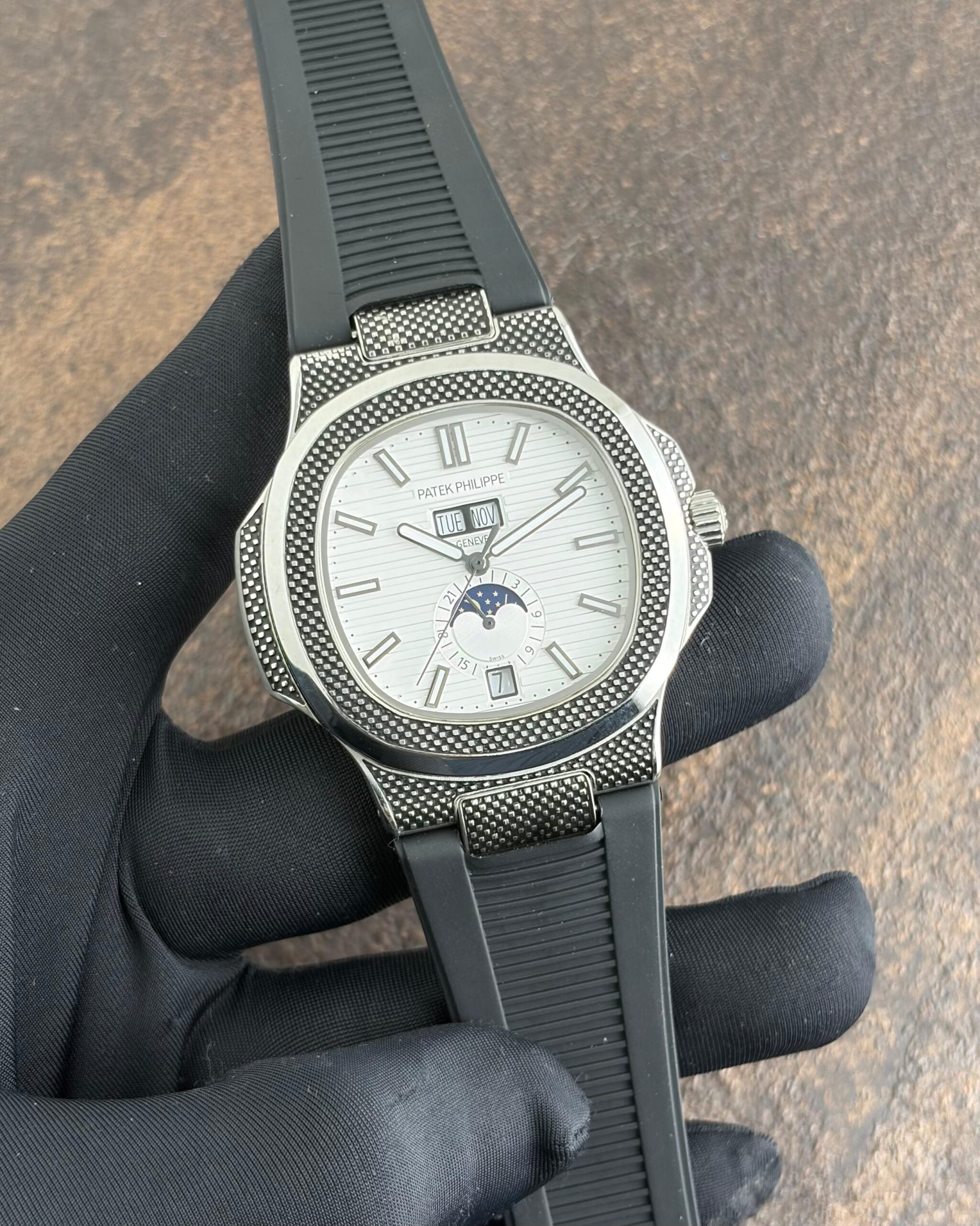 Patek Philippe Nautilus Chronograph White Dial