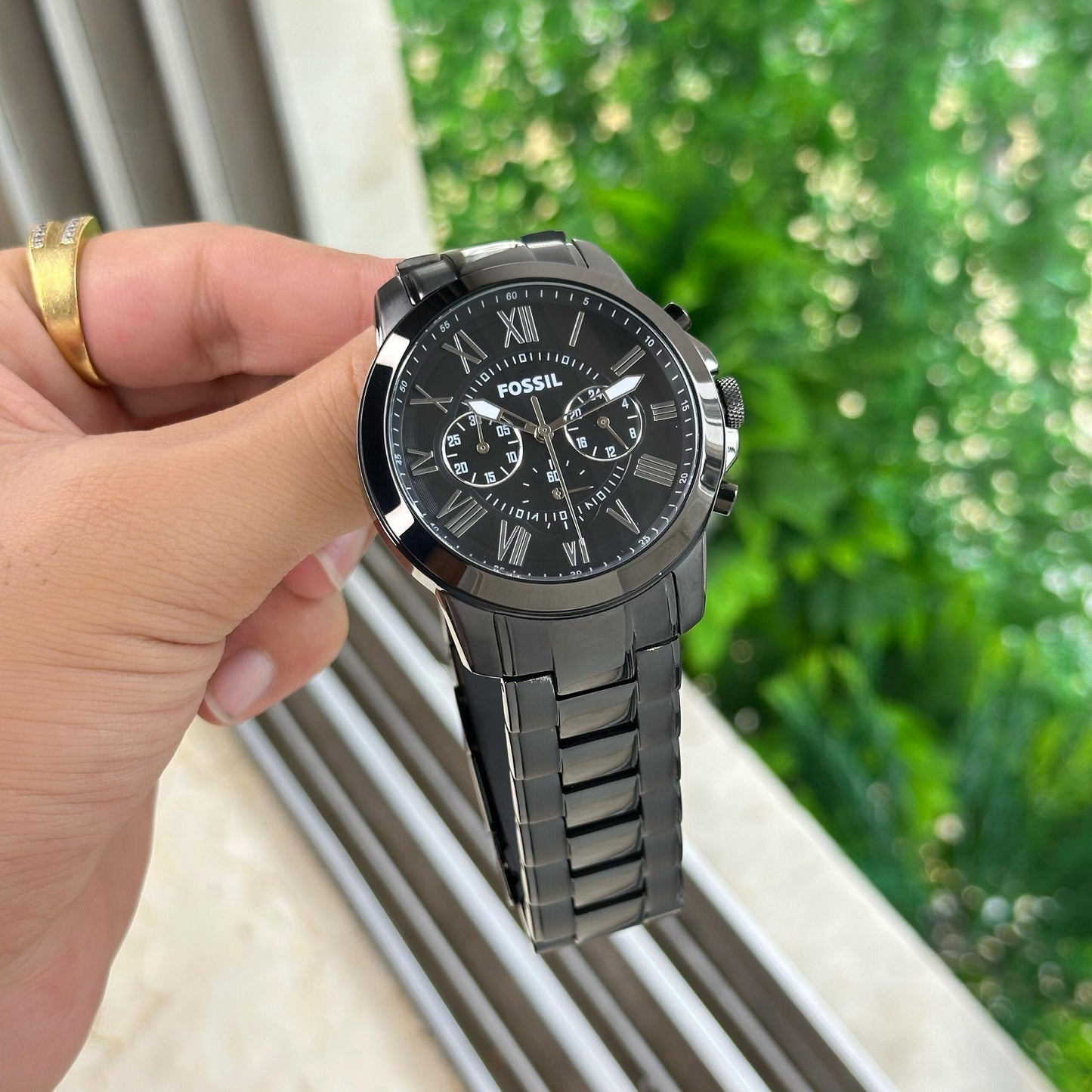 Fossil Grant FS4832 Black Chronograph