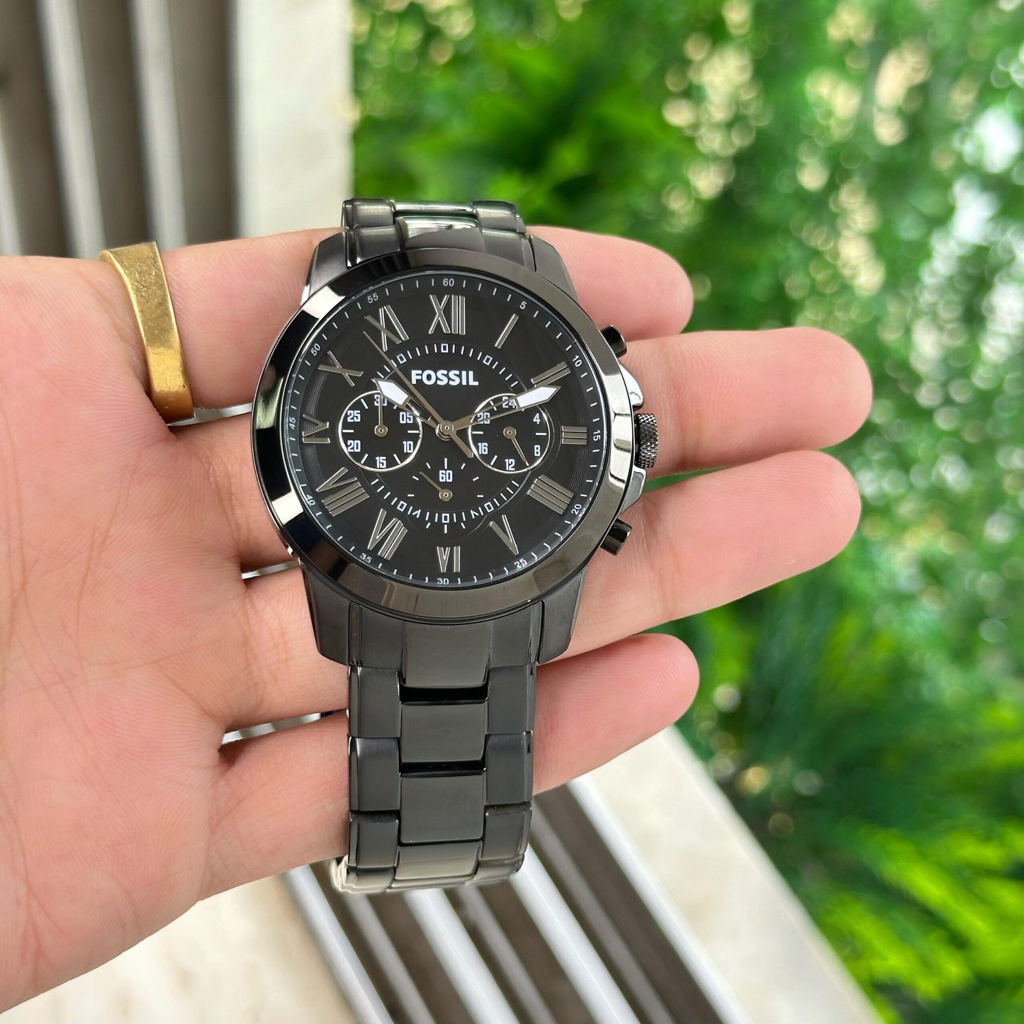 Fossil Grant FS4832 Black Chronograph