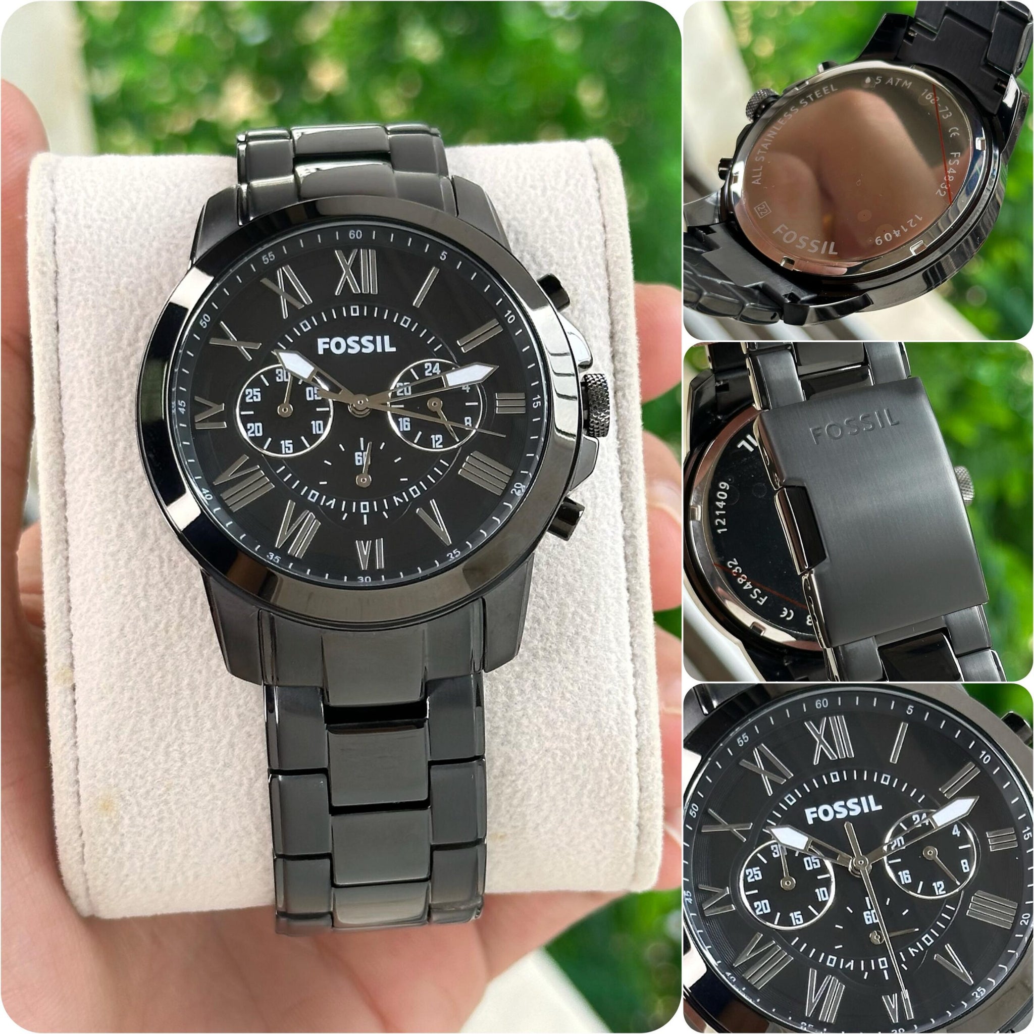 Fossil Grant FS4832 Black Chronograph