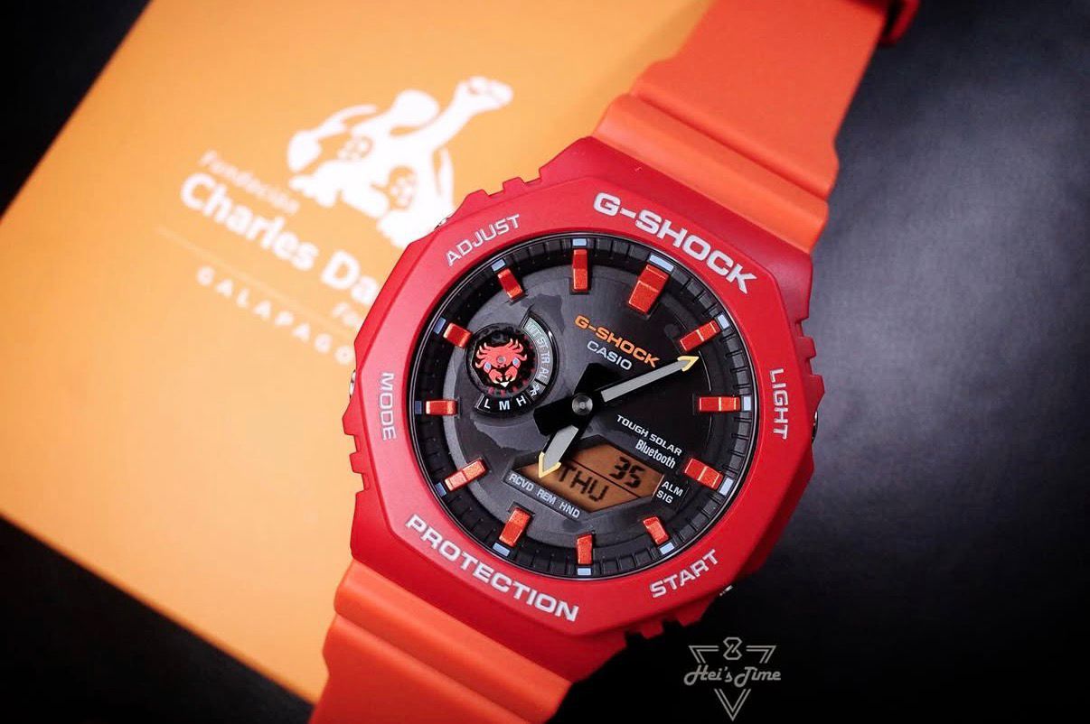 G Shock GA-2100 Analog-Digital Orange