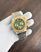 Audemars Piguet Two-Tone Green Dial Chronograph