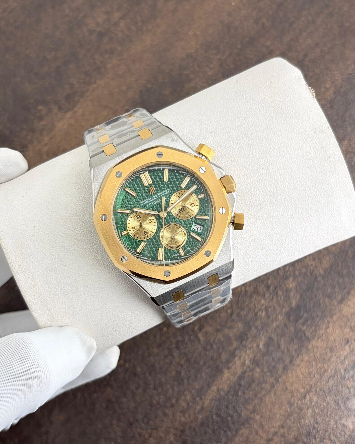 Audemars Piguet Two-Tone Green Dial Chronograph