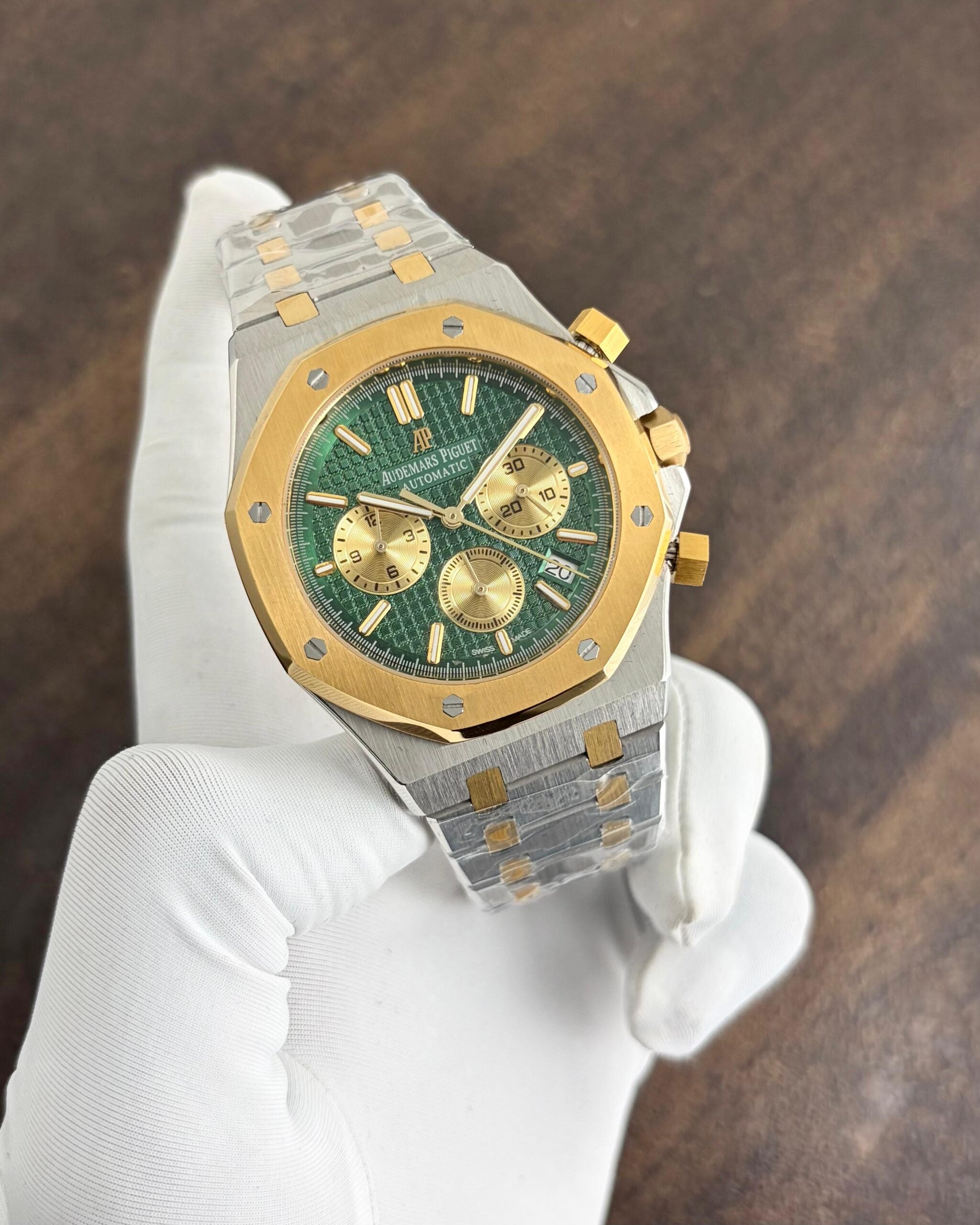 Audemars Piguet Two-Tone Green Dial Chronograph