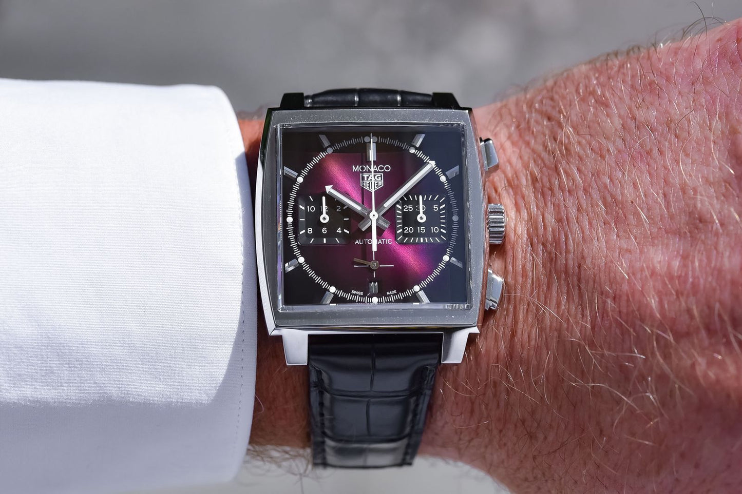 Tag Heuer Monaco Purple Sunray Dial