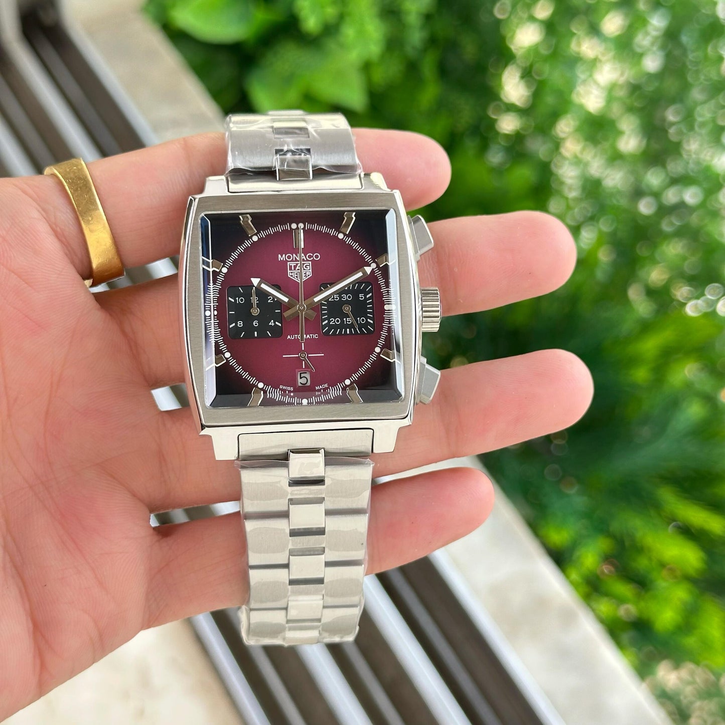 Tag Heuer Monaco Smokey Purple Chronograph