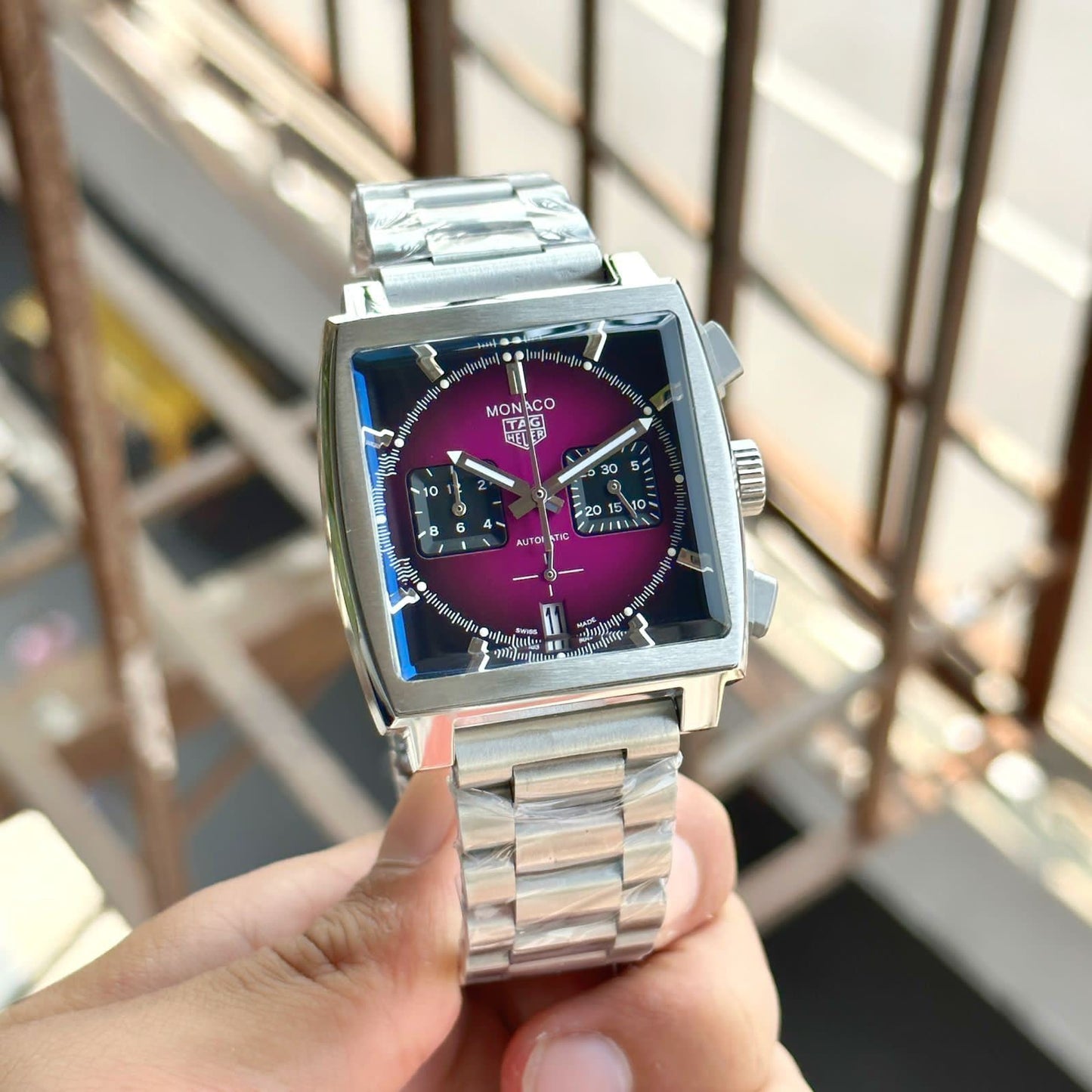 Tag Heuer Monaco Smokey Purple Chronograph