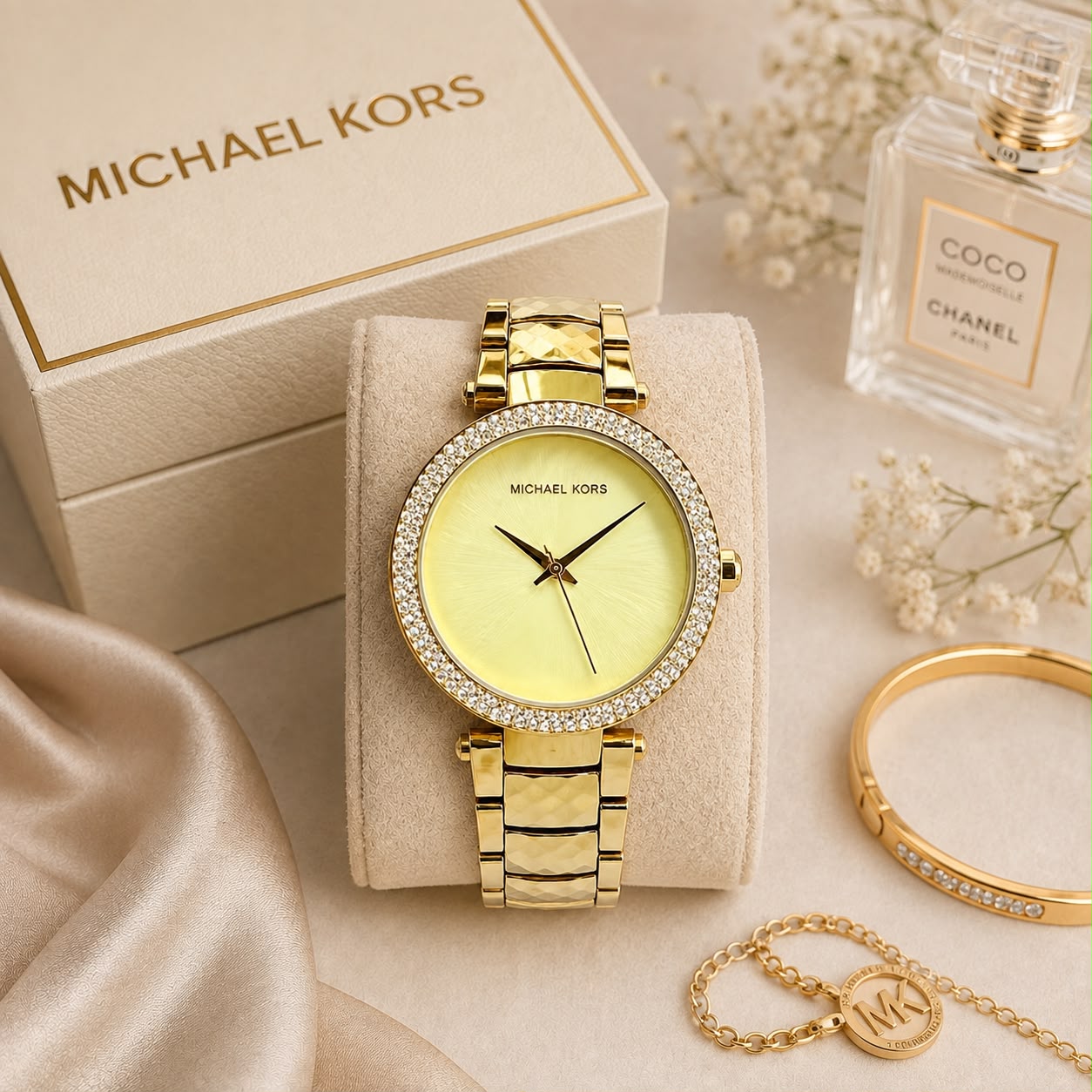 Michael Kors Crystal Parker Gold Quartz