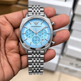 Emporio Armani Carlo Quartz Ice Blue Dial