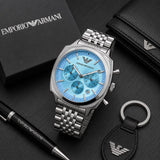 Emporio Armani Carlo Quartz Ice Blue Dial