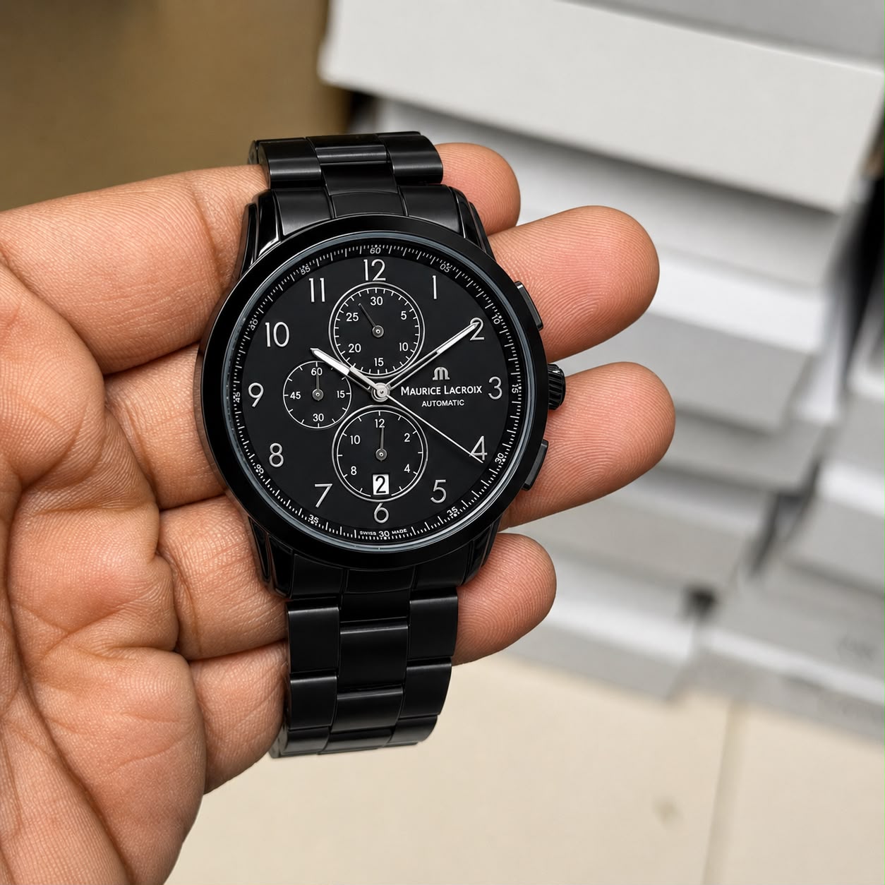 Maurice &amp; Lacroix Black Chronograph