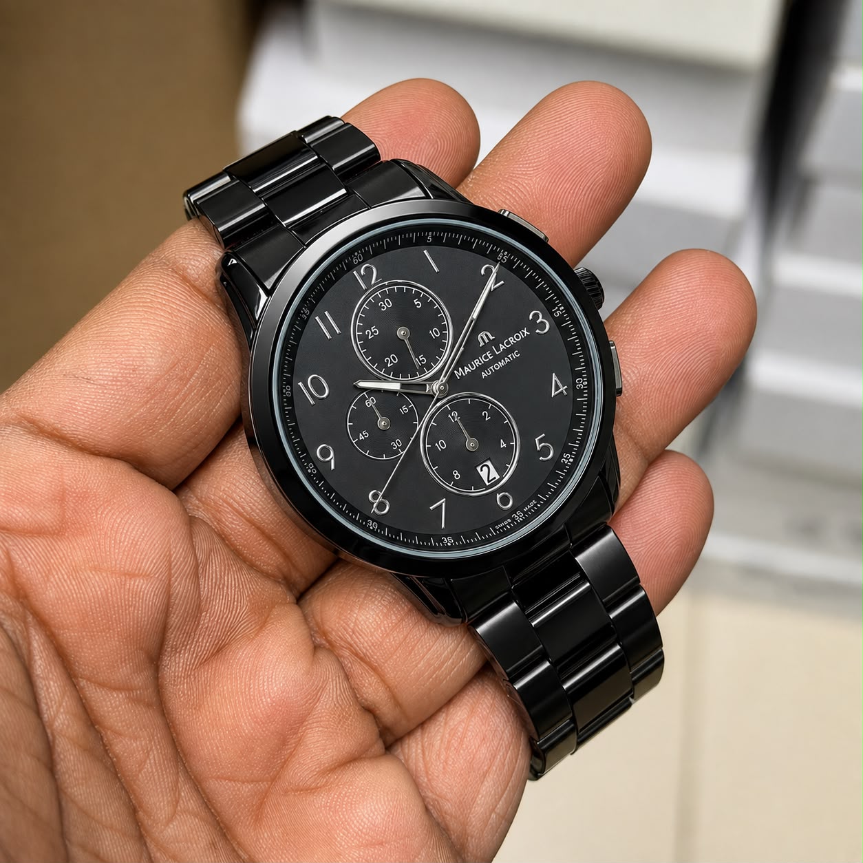Maurice &amp; Lacroix Black Chronograph