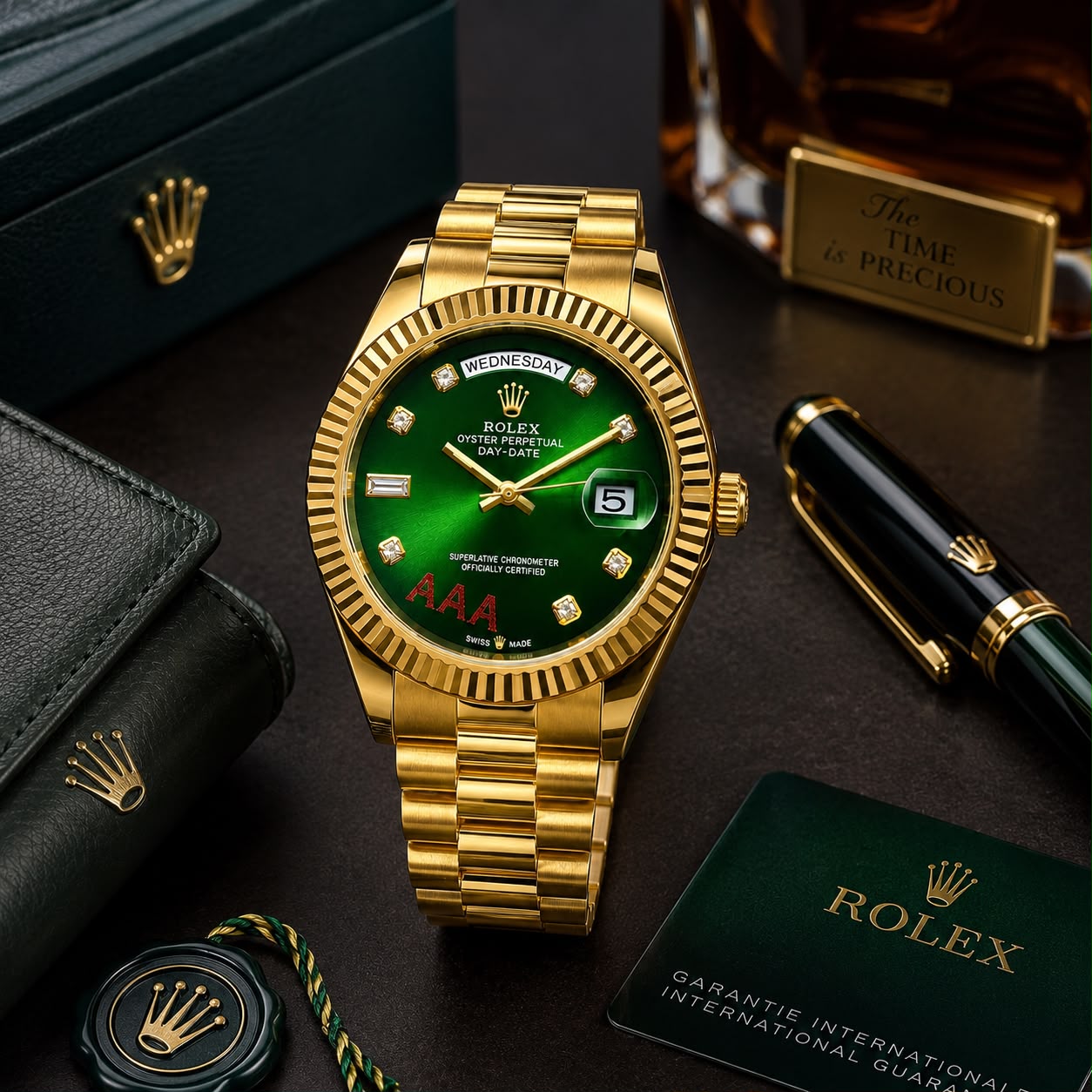 Rolex Oyster Perpetual Green Gold Day Date
