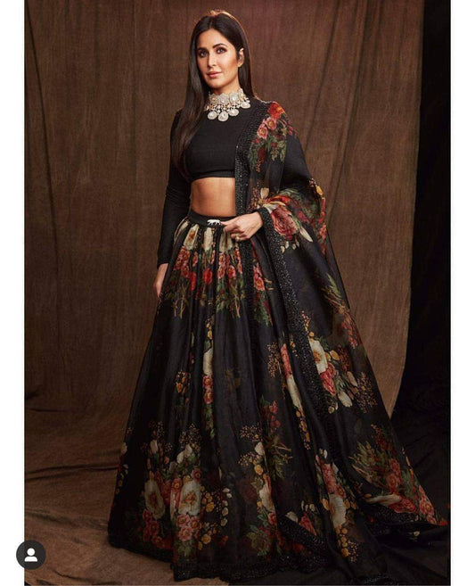 Hot Selling Designer Black Lehenga