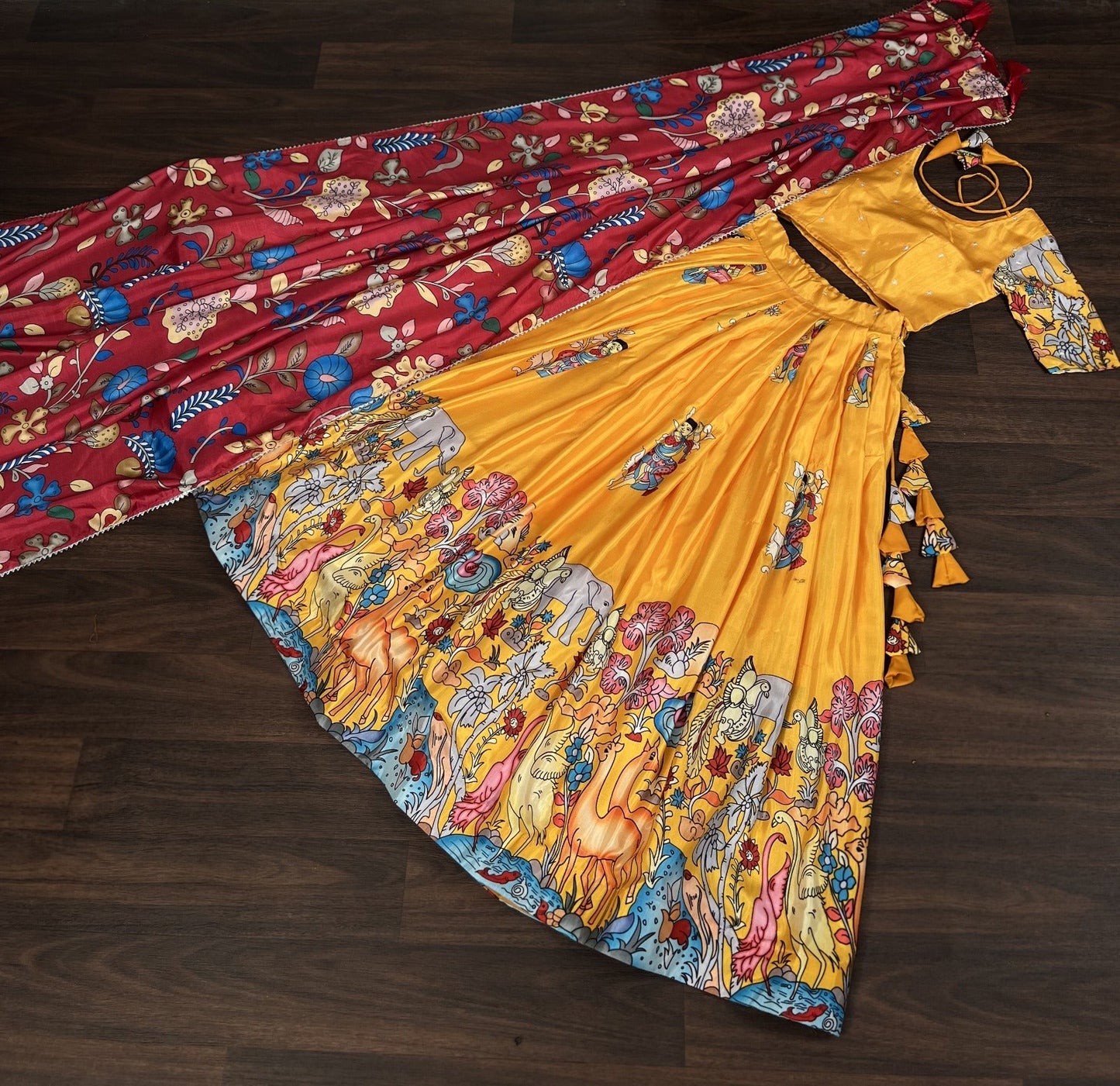 Navratri Special Yellow Color Printed Lehenga Choli