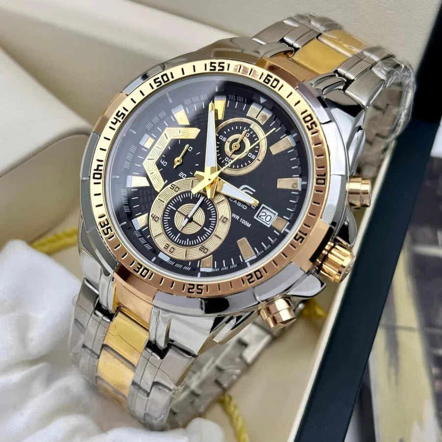 Casi o Edifice Efr539 2-Tone Black