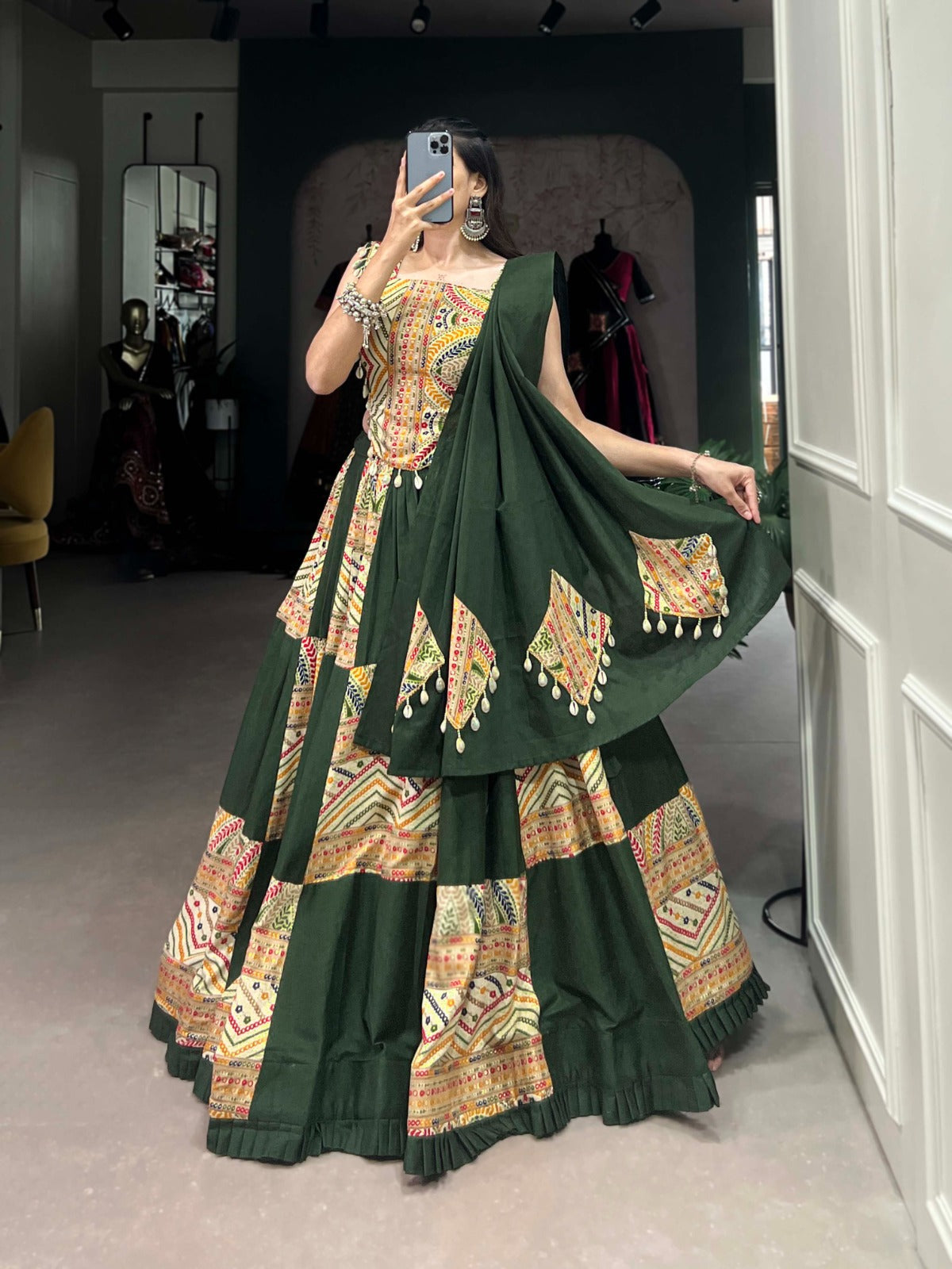 Phenomenal Pure Cotton  Lehenga Choli with printed Design