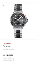 TAG Heuer Gulf Special Edition Formula 1 Men's Watch | 7AAA Premium | 43mm Chronograph