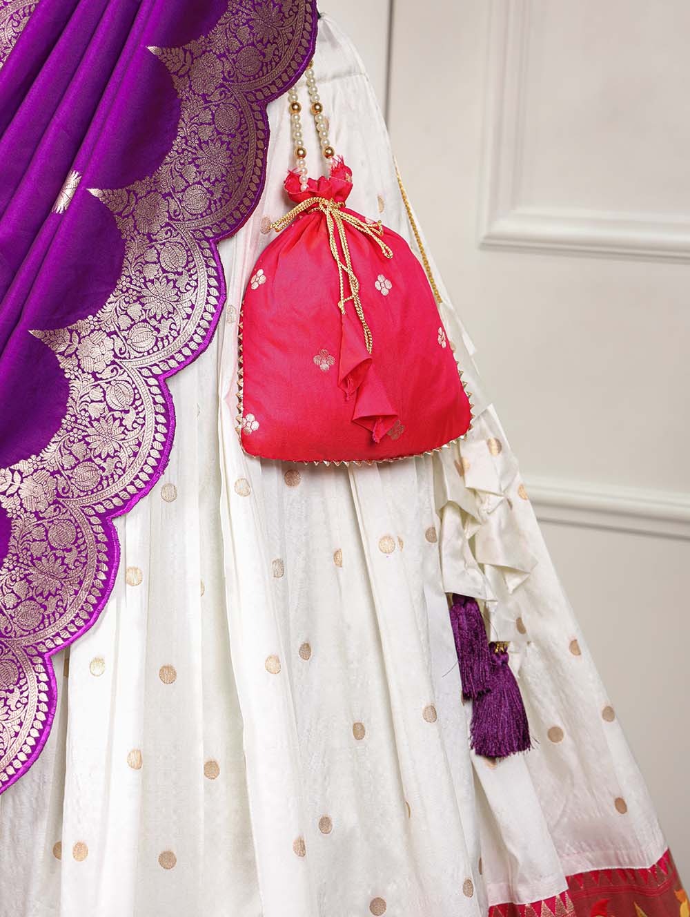 White Paithani Lehenga Choli Embrace Elegance and Tradition