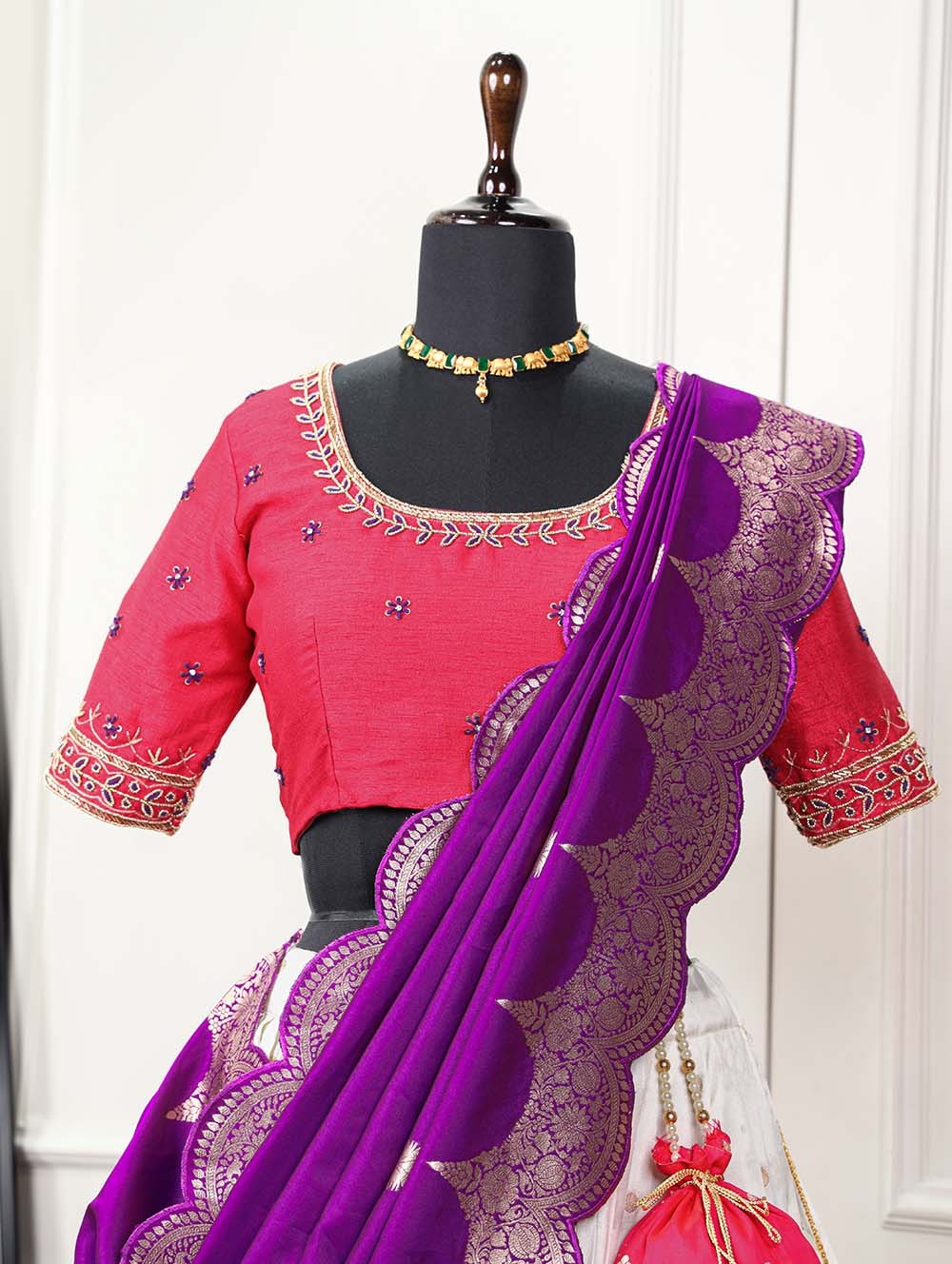 White Paithani Lehenga Choli Embrace Elegance and Tradition