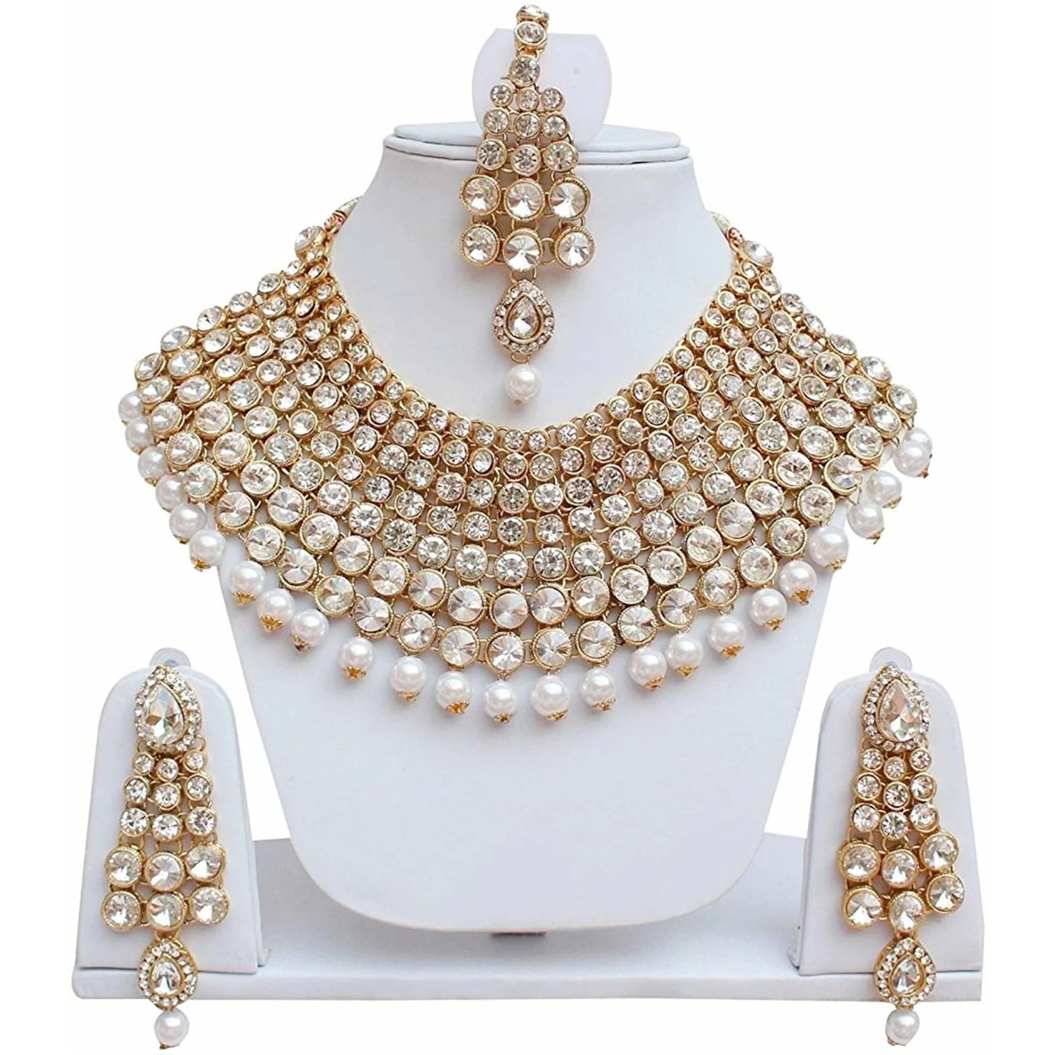 White Alloy Jewel Set