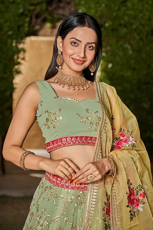 Wonderfull Collection For Women Bridal Wear Lehenga Choli With Dupatta
