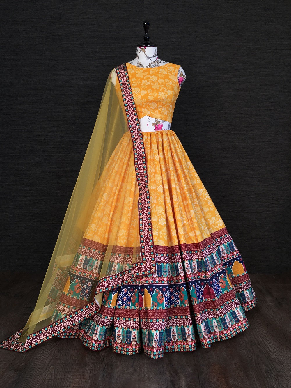 Yellow Color Vaishali Silk Heavy Lehenga Choli With Net Dupatta for haldi