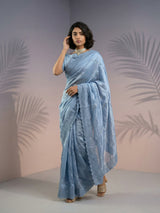Pure Raspberry Silk Embroidered Saree with Leheriya Work and Sequin Border  Lightweight Festive Silk Saree with Blouse