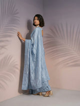 Pure Raspberry Silk Embroidered Saree with Leheriya Work and Sequin Border  Lightweight Festive Silk Saree with Blouse