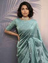 Pure Raspberry Silk Embroidered Saree with Leheriya Work and Sequin Border  Lightweight Festive Silk Saree with Blouse