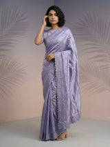 Pure Raspberry Silk Embroidered Saree with Leheriya Work and Sequin Border  Lightweight Festive Silk Saree with Blouse